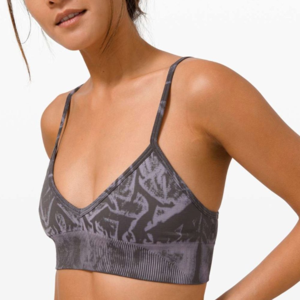 Lululemon Ebb To Street Bra A/B Graphite Grey